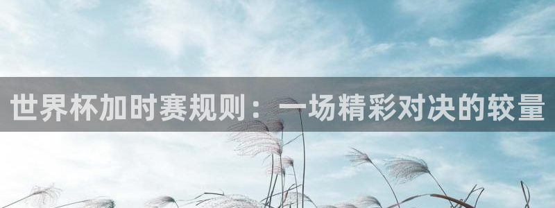 澳门世界杯直播：世界杯加时赛规则：一场精彩对决的较量